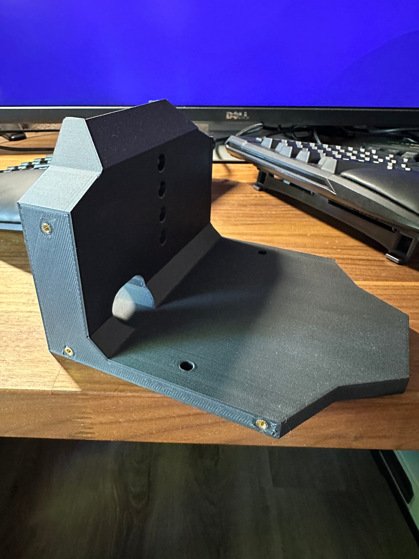 VKB Gladiator Desk Mount - 3D Printed WITH HARDWARE
